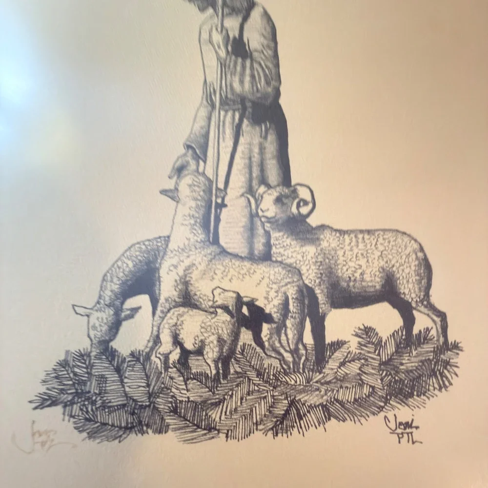 Joni Eareckson Tada Signed Good Shepherd Limited Edition Wall Art Framed 20x17